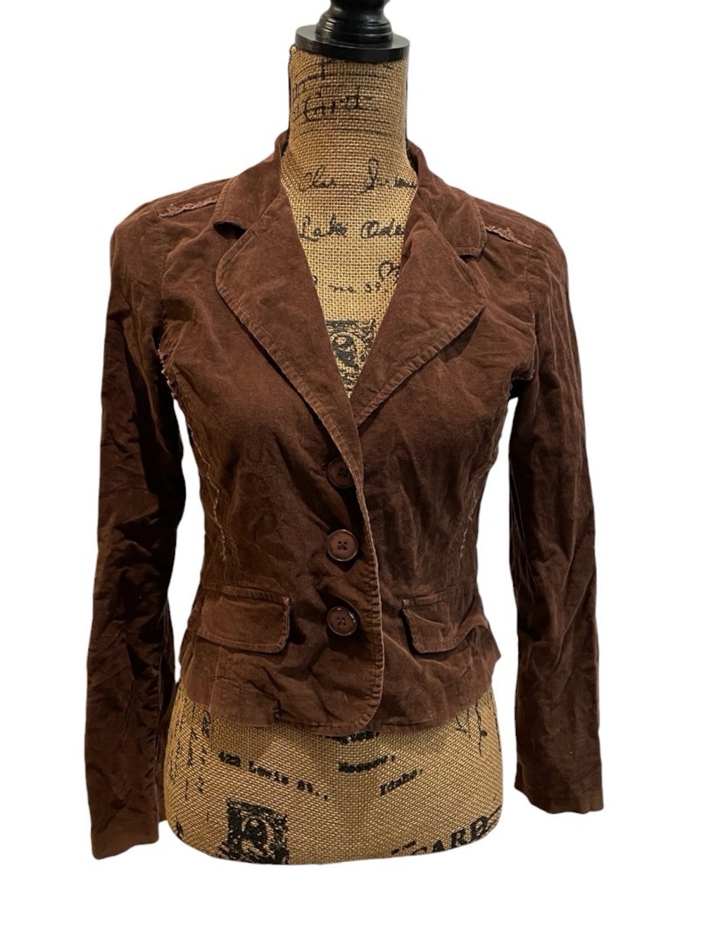brown corduroy blazer